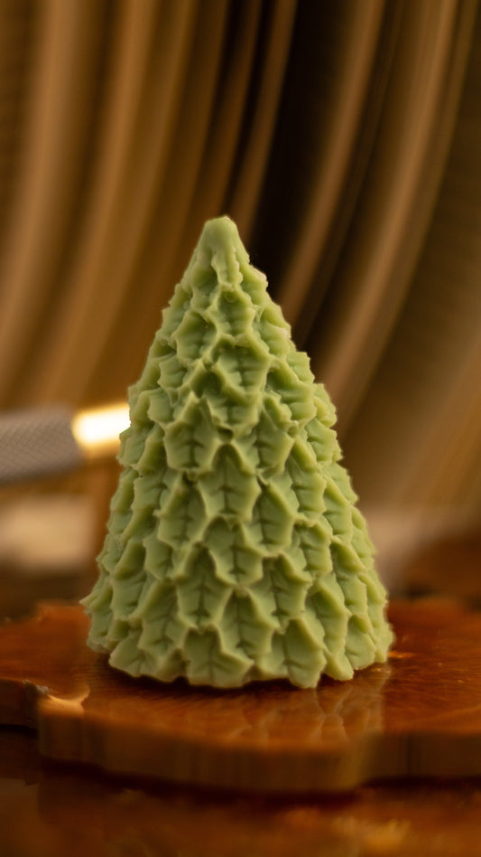 Vela árbol navideño