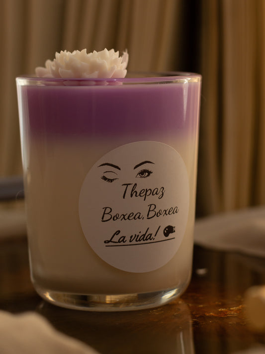 Vela guerrera con aroma canela y naranja