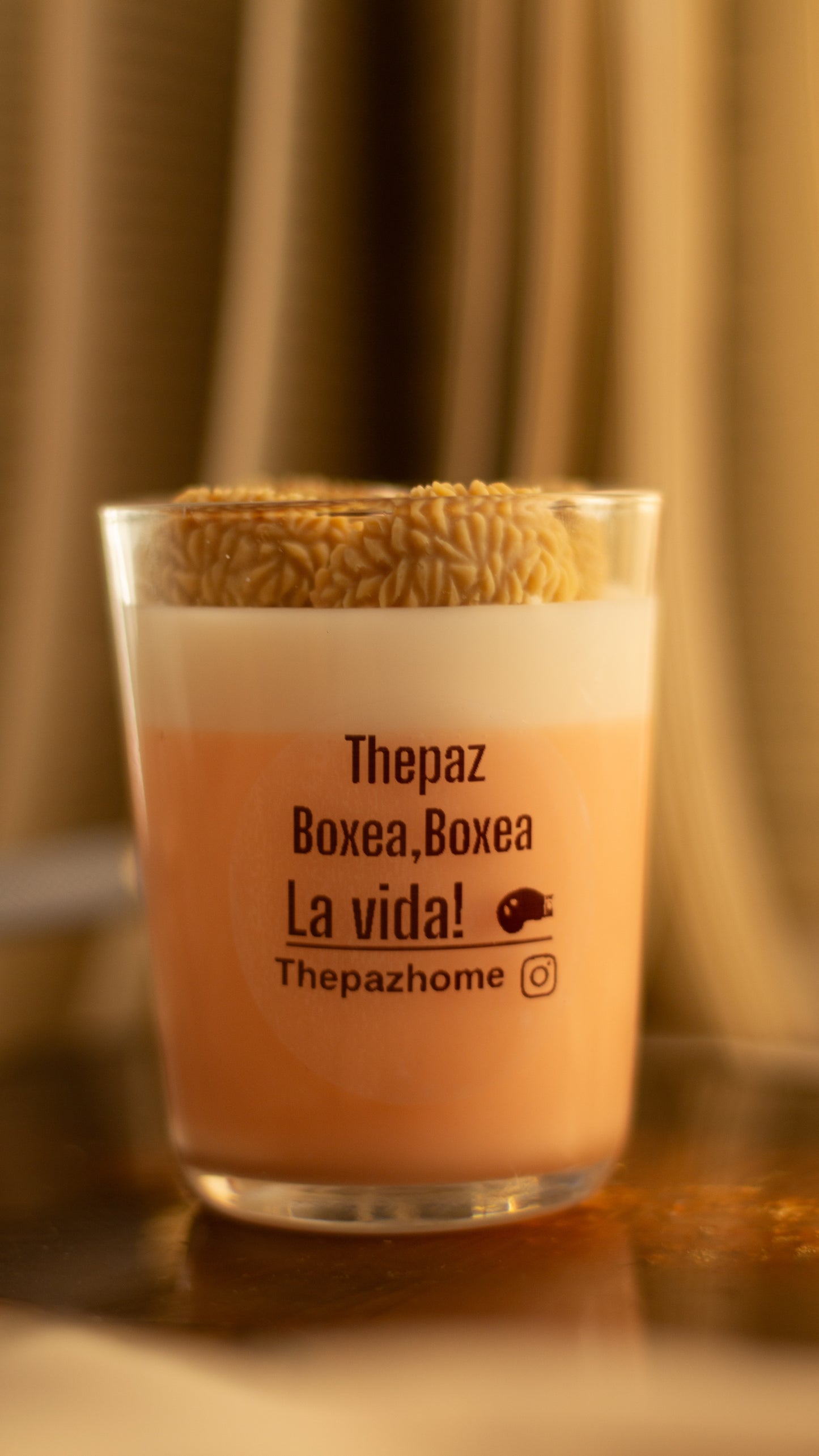 Vela guerrera de vainilla