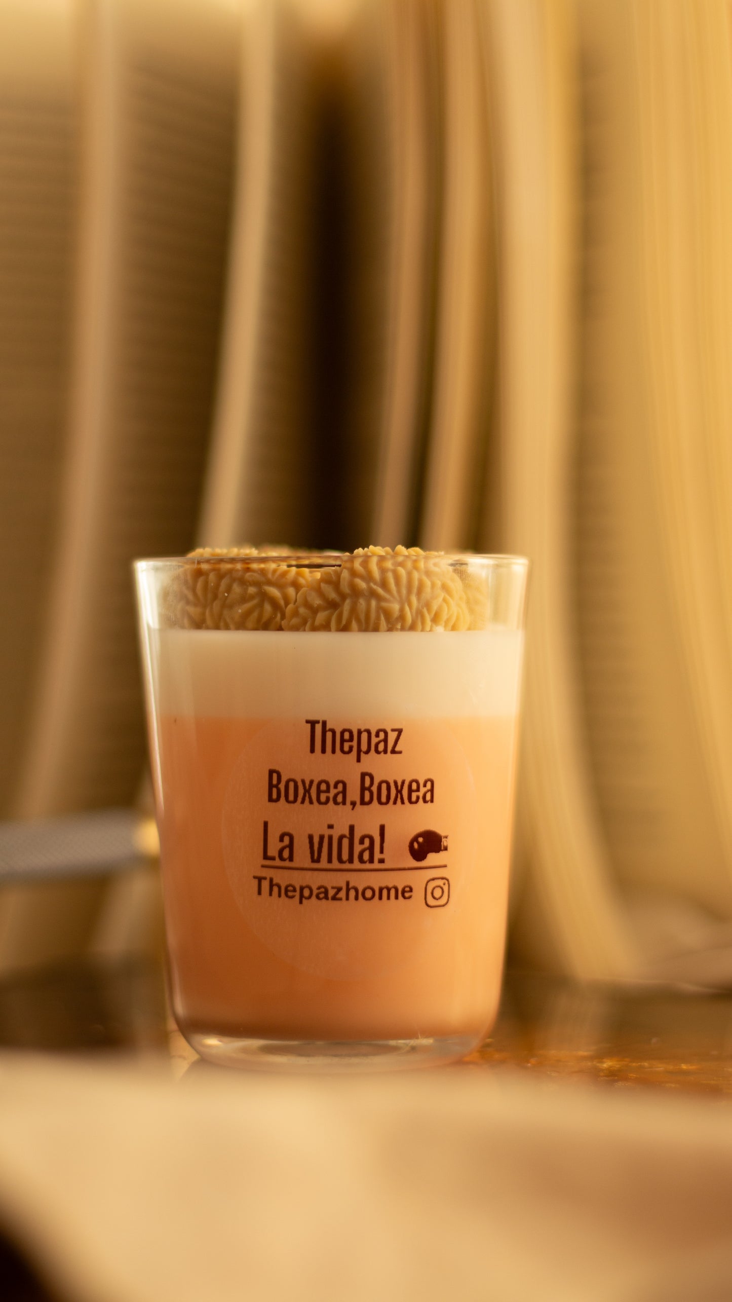 Vela guerrera de vainilla