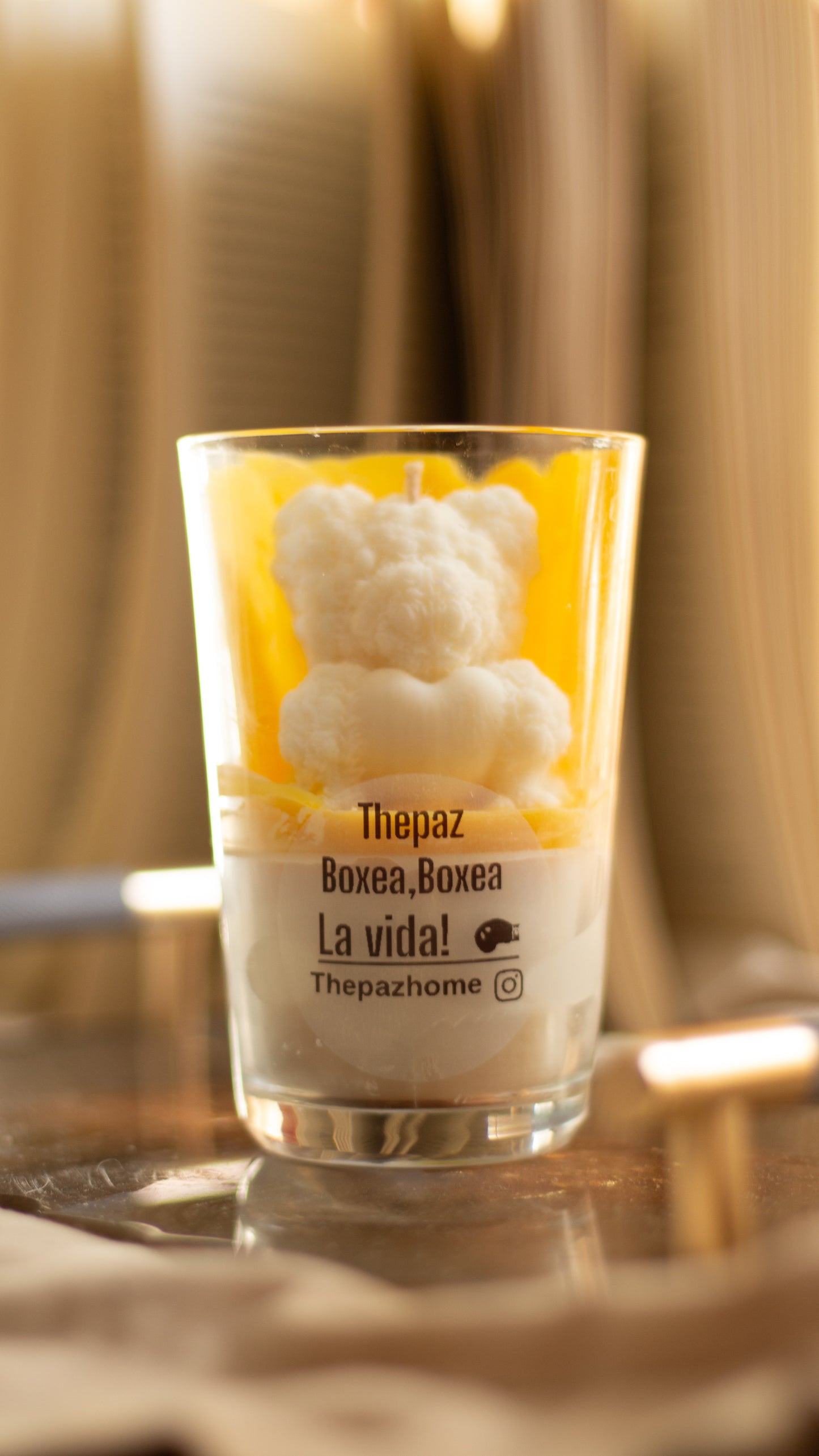 Vela Artesanal “Osito de Miel” 🐻🍯