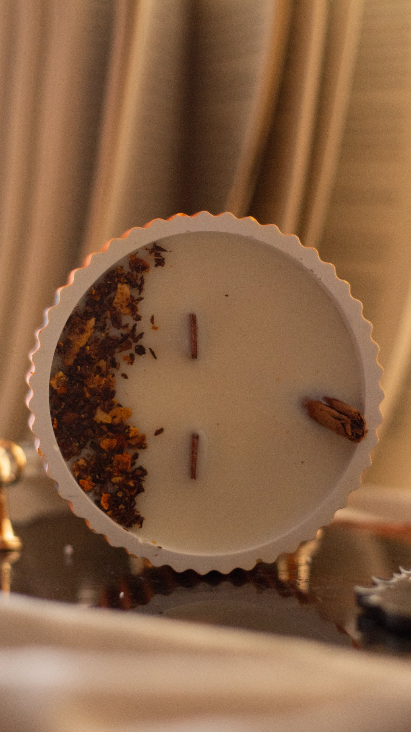 Vela Aromática de Soja - Canela & Naranja en Cuenco de halloween